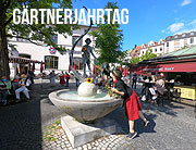 Gärtnerjahrtag 2021 auf dem Münchner Viktualienmarkt am 06.08.2022anschliessendem Umzug (©Foto. Martin Schmitz)